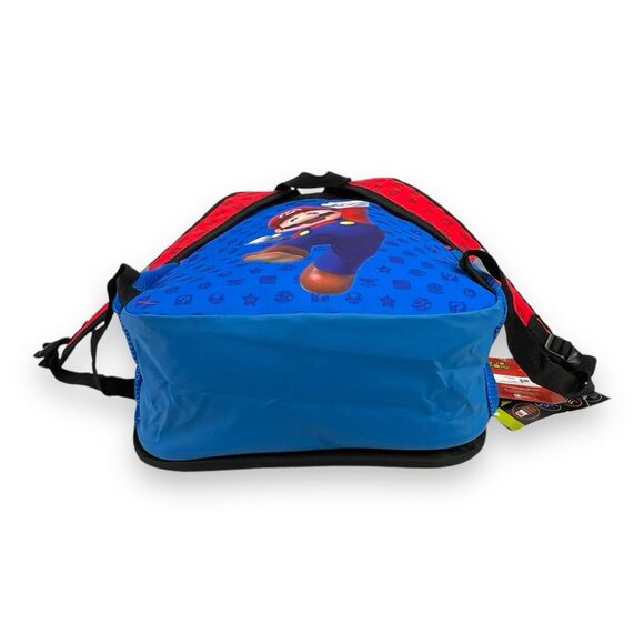 OFFICIAL Super Mario Backpack Reflective Kids School Bookbag Bag 17” w Bag Charm - Picture 9 of 16